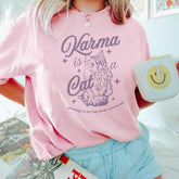 Malachitee "Karma is a Cat" Taylor Swift Shirt, Midnights Shirt