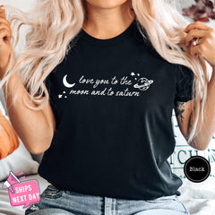 Malachitee "Love You to the Moon and to Saturn" Taylor Swift Shirt