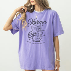 Malachitee "Karma is a Cat" Taylor Swift Shirt, Midnights Shirt