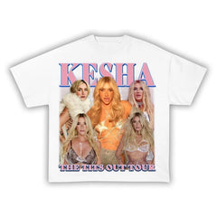Malachitee "The Tits Out Tour" Kesha 2025 Bootleg Music Concert Shirt