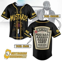 Malachitee "Mustard Not Like Us Not Enough" Kendrick Lamar Custom Baseball Jerseys