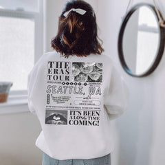 a woman standing in front of a mirror