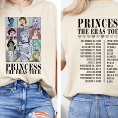 Malachitee "Disney Princess The Eras Tour" Inspired Taylor Shirt