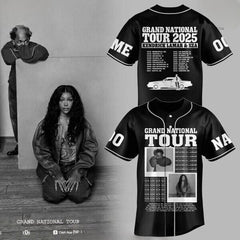 Malachitee "Grand National Tour" Kendrick Lamar x SZA 2025 Custom Baseball Jerseys