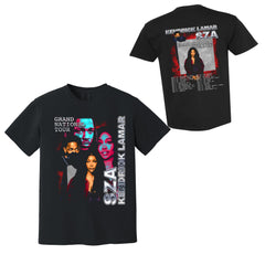 Malachitee "Grand National Tour" SZA x Kendrick Lamar T Shirt Music Tour