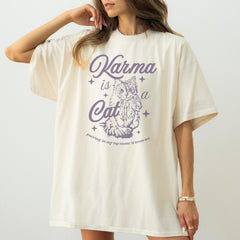 Malachitee "Karma is a Cat" Taylor Swift Shirt, Midnights Shirt