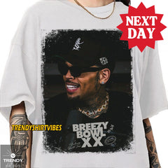 Malachitee "Breezy Bowl XX Portrait Shirt V1" Chris Brown Album Shirt
