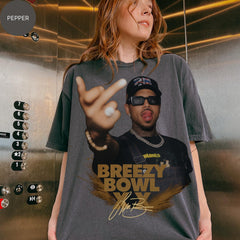 Malachitee "Breezy Bowl XX Finger Up Shirt V1" Chris Brown Album Shirt
