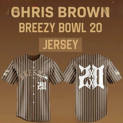Malachitee "Breezy Bowl 20 Special" Chris Brown Baseball Jerseys
