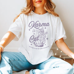 Malachitee "Karma is a Cat" Taylor Swift Shirt, Midnights Shirt