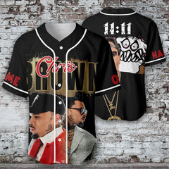 Malachitee "Breezy Bowl Xx Tour 2025" Chris Brown Custom Name Baseball Button Jerseys