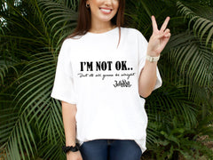 Malachitee "I'm Not OK But It's All Gonna be Alright" Post Malone Tee