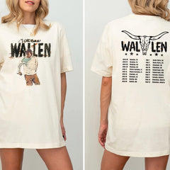 Malachitee "If I'm The Problem Country Concert" Vintage Wallen Two-sided Shirt