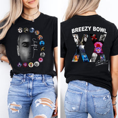 Malachitee "Breezy Bow 2 Fan Art Tour 2025" Chris Brown 2 sides Shirt