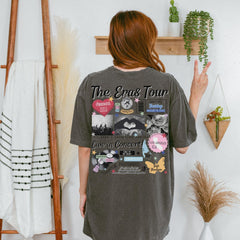 a woman standing in front of a white wall