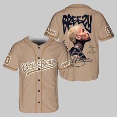 Malachitee "Breezy Bowl XX 2025" Chris Brown Custom Name Baseball Jerseys