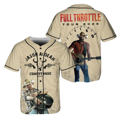 Malachitee "Full Throttle Tour 2025" Jason Aldean Baseball Jerseys