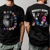 Malachitee "Breezy Bow 2 Fan Art Tour 2025" Chris Brown 2 sides Shirt