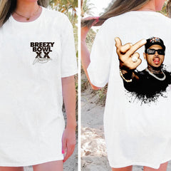 Malachitee "Middle Finger 2 sided" Breezy Bow XX Music Concert 2025 Tee
