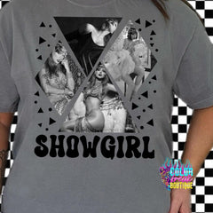Malachitee "The Life Of A Showgirl Black & White" Taylor Swift T-Shirt