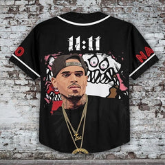 Malachitee "Breezy Bowl Xx Tour 2025" Chris Brown Custom Name Baseball Button Jerseys