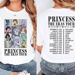 Malachitee "Disney Princess The Eras Tour" Inspired Taylor Shirt