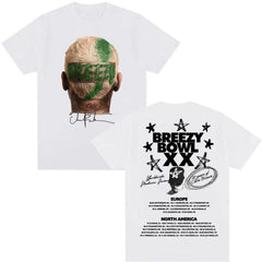 Malachitee "20 Years Of Deluxe Album" Chris Brown Vintage T-Shirt