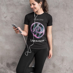 Malachitee "From Zero Pink Circle Logo" Linkin Park  T-Shirt Soft Rock Band