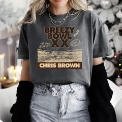 Malachitee "Breezy Bowl" Chris Brown 2 sided T-Shirt, Summer Tour Tee