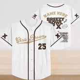Malachitee "Chris Brown XX Tour 2025" Chris Brown Custom Baseball Jerseys