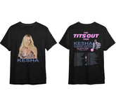 Malachitee "The Tits Out Tour" Kesha 2025 Concert Shirt, Kesha 2Sided Shirt V1