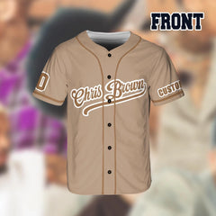 Malachitee "Breezy Bowl XX 2025" Chris Brown Custom Name Baseball Jerseys