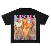 Malachitee "The Tits Out Tour" Kesha 2025 Bootleg Music Concert Shirt