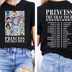 Malachitee "Disney Princess The Eras Tour" Inspired Taylor Shirt