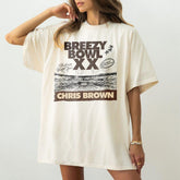 Malachitee "Breezy Bowl" Chris Brown 2 sided T-Shirt, Summer Tour Tee