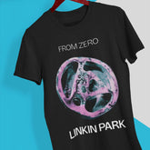 Malachitee "From Zero Pink Circle Logo" Linkin Park  T-Shirt Soft Rock Band
