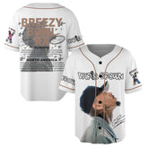 Malachitee "Breezy Bowl Tour XX 2025" Chris Brown Baseball Jerseys, Music Y2k Shirt