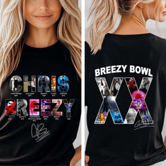 Malachitee "Breezy Bowl XX Shirts" Chris Brown Concert T-Shirt