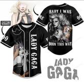 Malachitee "Portrait Baby" Lady Gaga Custom Personalized Baseball Jerseys