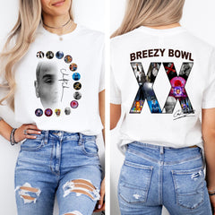 Malachitee "Breezy Bow 2 Fan Art Tour 2025" Chris Brown 2 sides Shirt