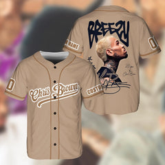 Malachitee "Breezy Bowl XX 2025" Chris Brown Custom Name Baseball Jerseys