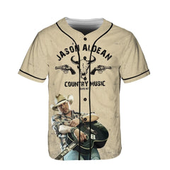 Malachitee "Full Throttle Tour 2025" Jason Aldean Baseball Jerseys