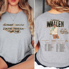 Malachitee "I'm The Problem Tour 2025" Morgan Wallen Concert Shirt