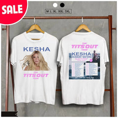 Malachitee "The Tits Out Tour" Kesha 2025 Concert Shirt, Kesha 2Sided Shirt V4