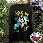 Malachitee "The Tits Out Tour" Kesha 2025 Portrait Graphic Shirt