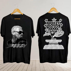 Malachitee "Deluxe 11:11 Breezy Bowl XX" Chris Brown Album Black 2sides Shirt