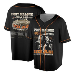 Malachitee "Big Ass Stadium Tour 2025" Post Malone Baseball Jerseys