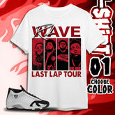 Malachitee "AJ 14 Black Toe Outfit with Last Lap Tour" Rod Wave TShirt