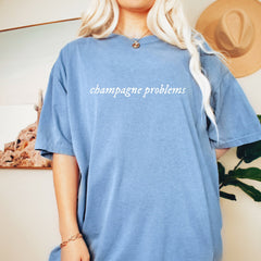 Taylor Swift - Champagner-Probleme-Shirt, Custom Lyrics Shirt, Comfort Colors T-Shirt, Geschenk für sie, Geschenk für beste Freundin, Musikliebhaber, Tour-Shirt