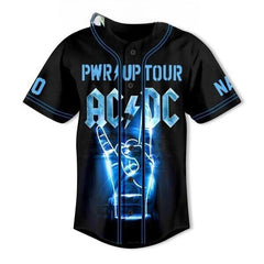 Malachitee "P.WR Up Tour 2025" AC DC - Custom Personalized Baseball Jerseys